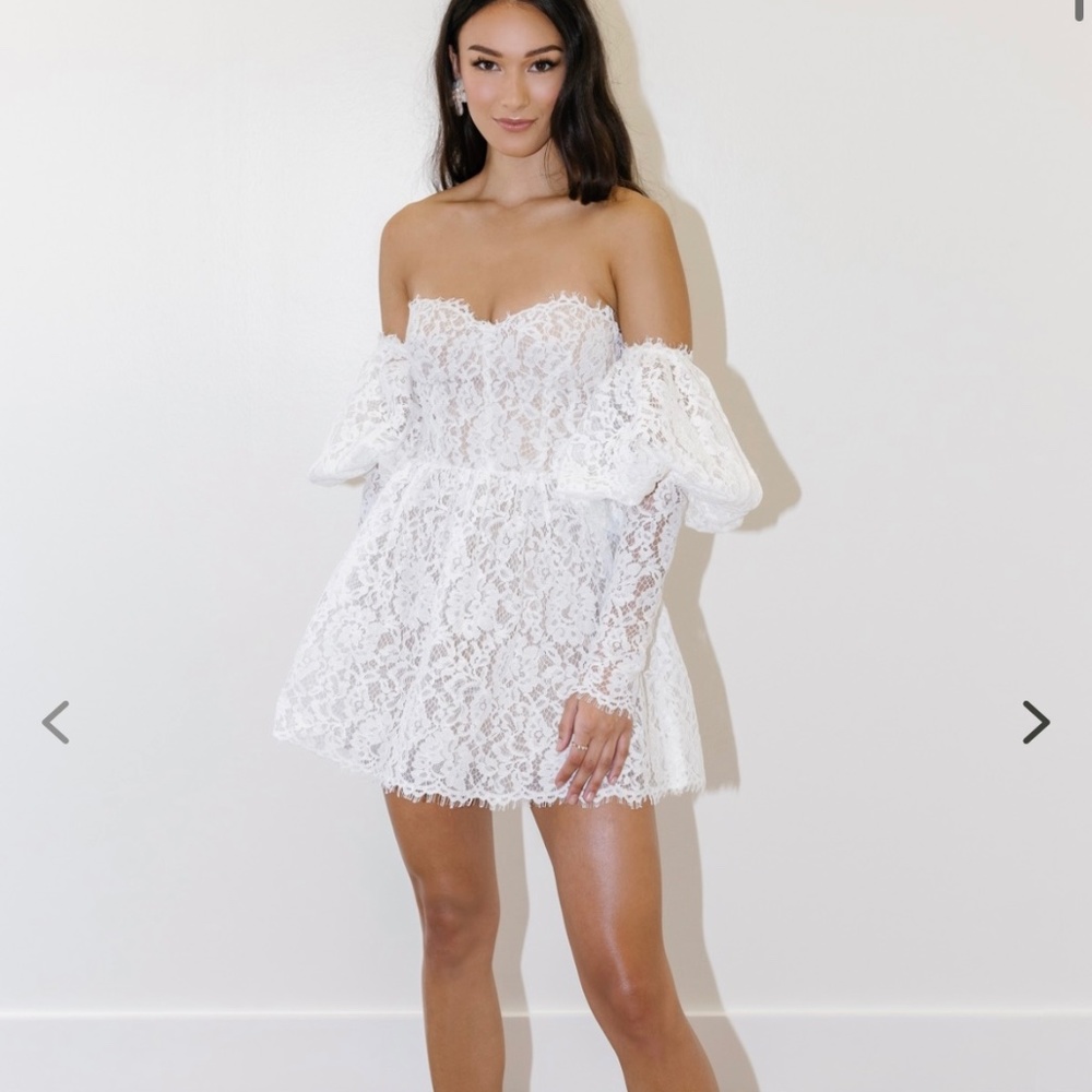 By Watters Tart Lace Mini Dress